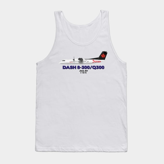 DeHavilland Canada Dash 8-300/Q300 - Jazz Air Tank Top by TheArtofFlying